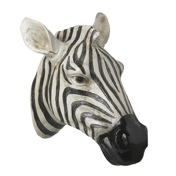 World Menagerie Zebra Head Hanging Wall Décor Wayfair.co.uk